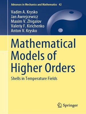 cover image of Mathematical Models of Higher Orders